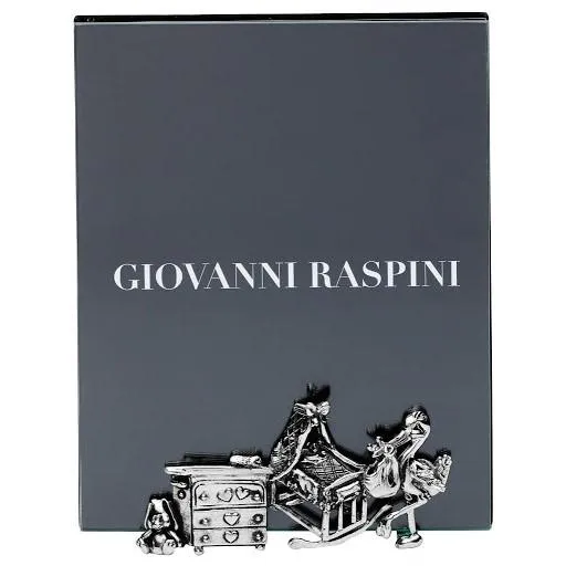 Giovanni Raspini Fødselsglasramme 12x15cm Bronzobianco B0583