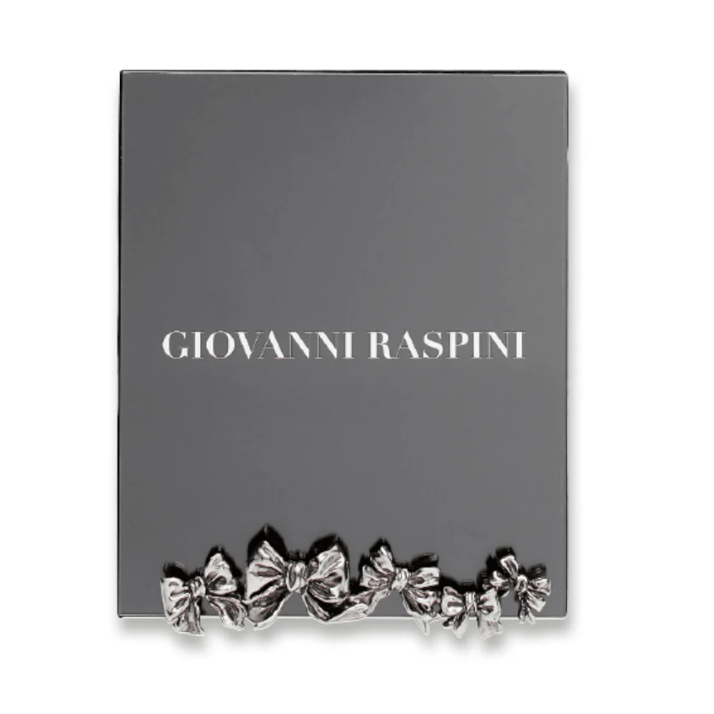 Giovanni Raspini Fiocchi glas 16x20cm hvid bronze B0686