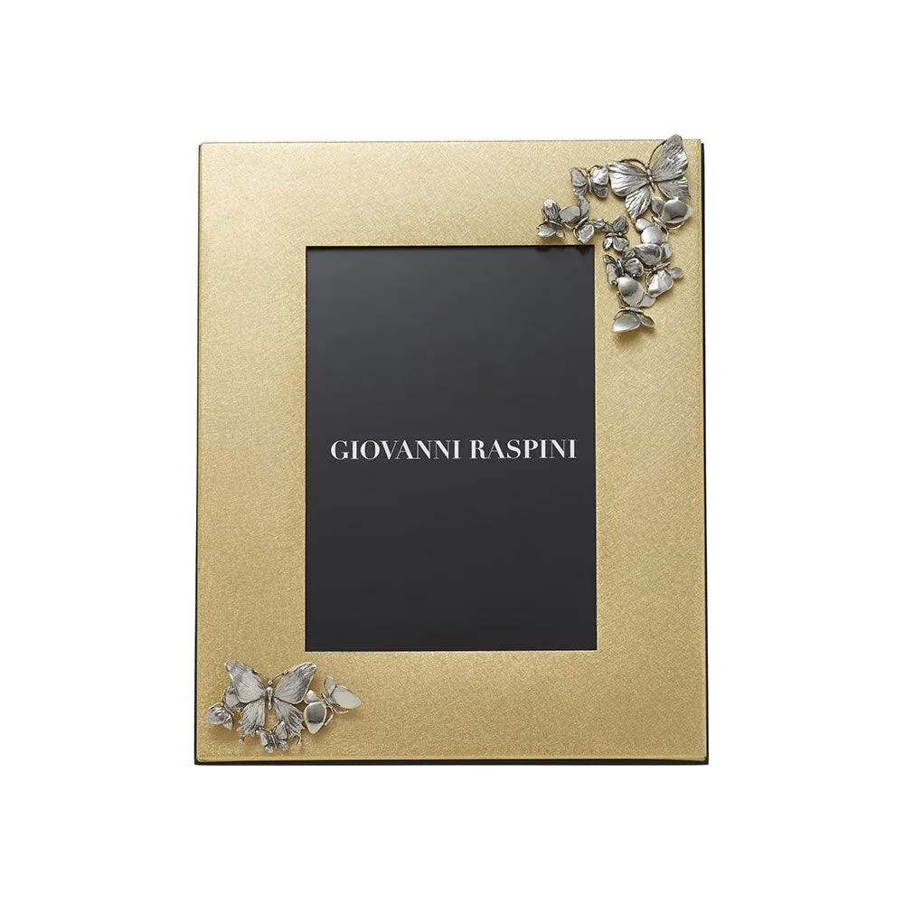 Giovanni Raspini Glassommerfugle 12x17cm messing B0714