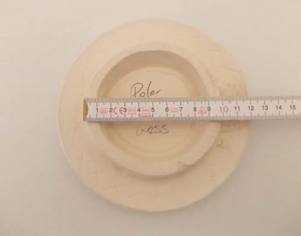 Rengøring af fliser polær hvid, gips låg til flisebelagt komfur, omkring 15 cm
