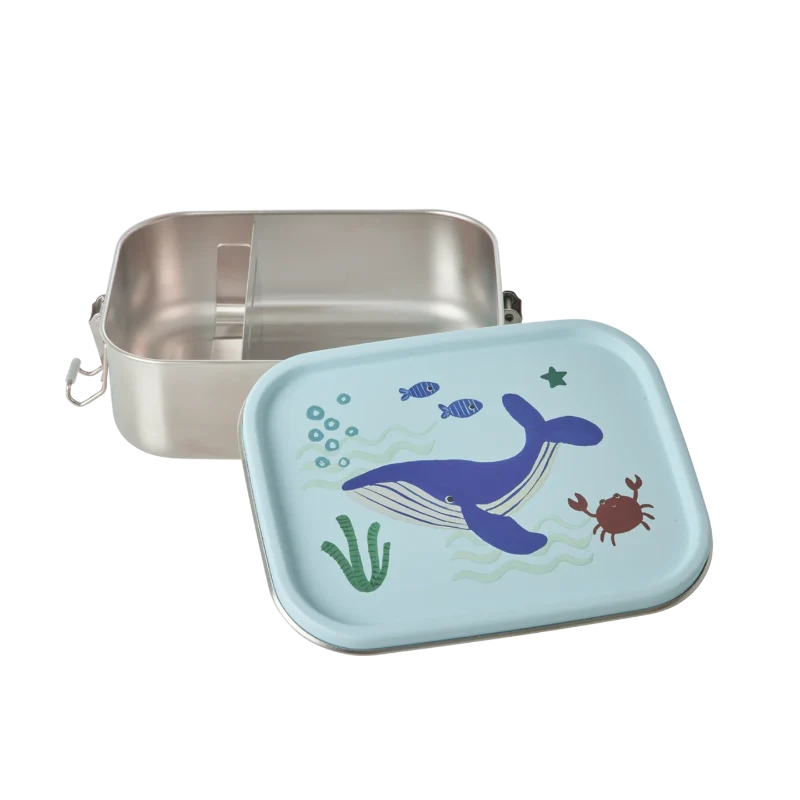 Rice Lille Madkasse i rustfrit metal - Blue - Ocean