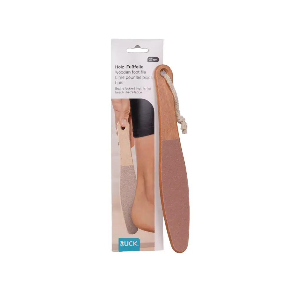 Dobbeltsidet bøgetræ rivejern - 180/100 korn - 27 cm - Ruck