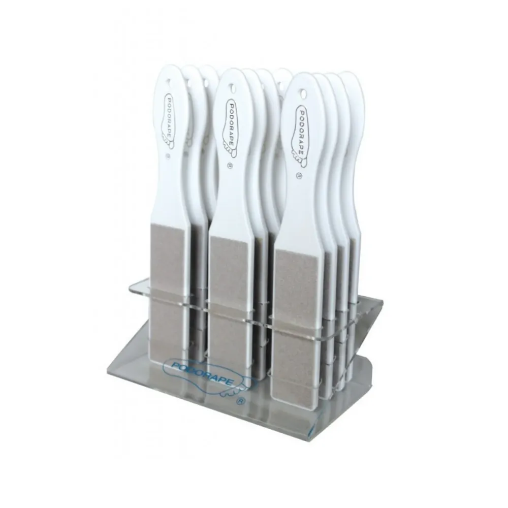 Tomt Podorape display til 12 pedicure rasper