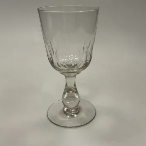 Holmegaard Edward Store Rødvinsglas Olivenslebet med Balusterstilk