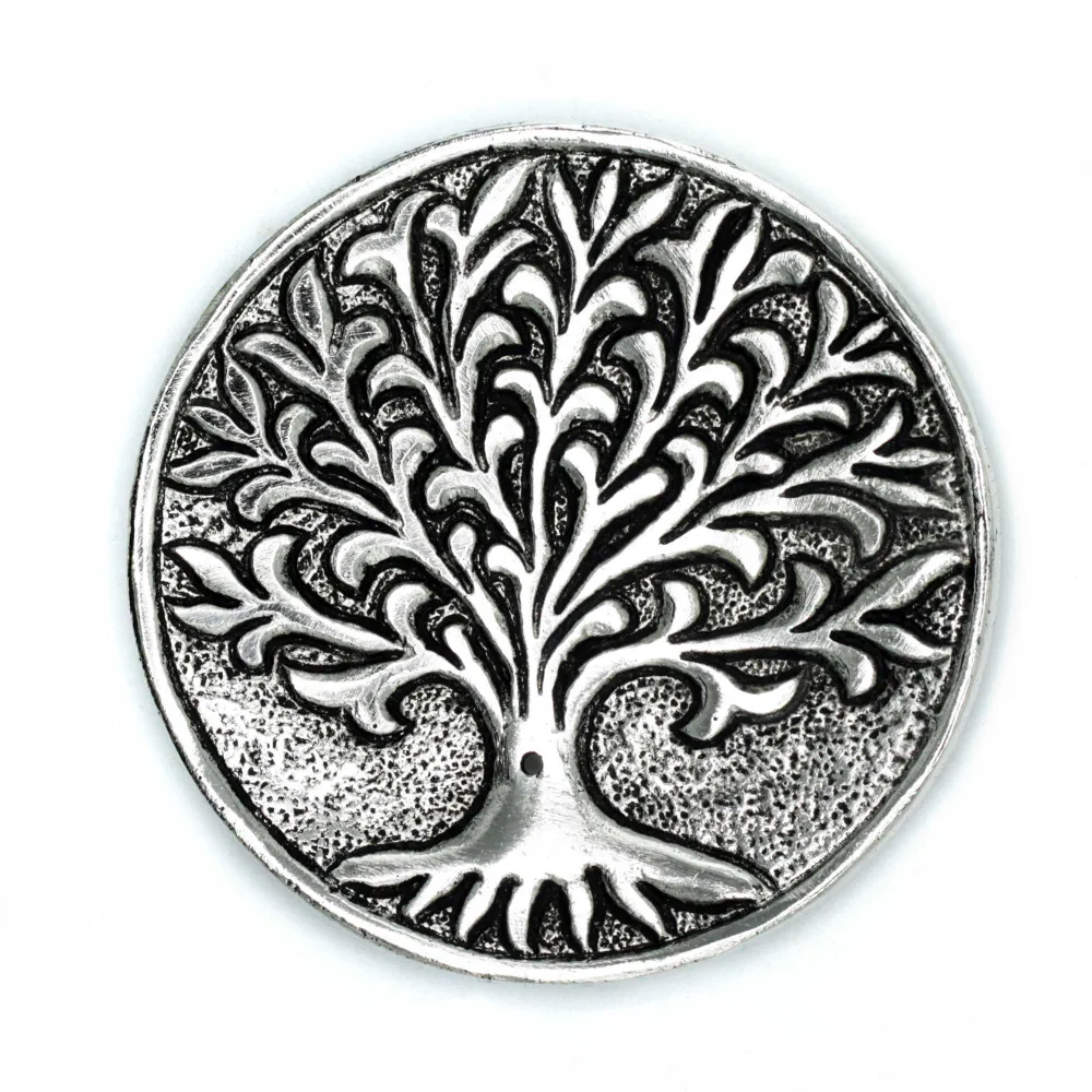 Røgelsesstikholder Livets Træ Aluminium 10cm