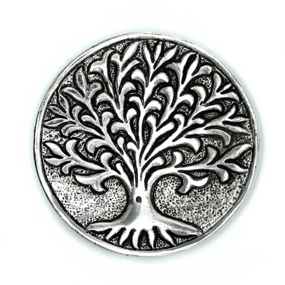 Røgelsesstikholder Livets Træ Aluminium 10cm