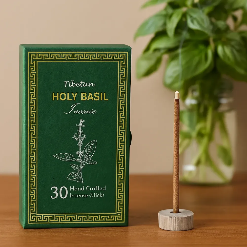 Røgelsesgave sæt Hellig Basilikum Tulsi, 30 pinde