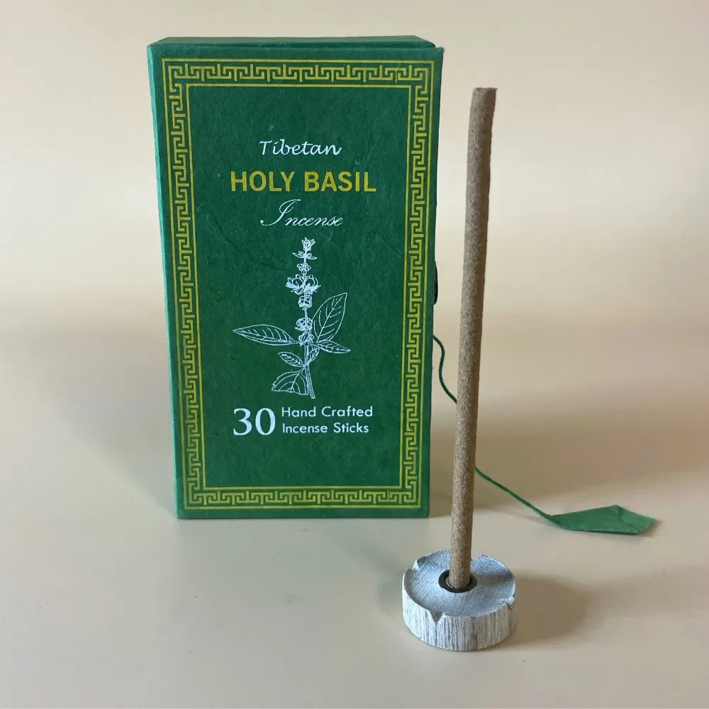 Røgelsesgave sæt Hellig Basilikum Tulsi, 30 pinde