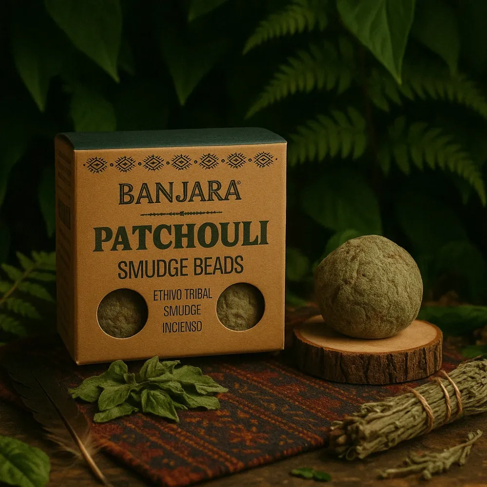 Patchouli Røgelsespinde Rensningsperler Banjara