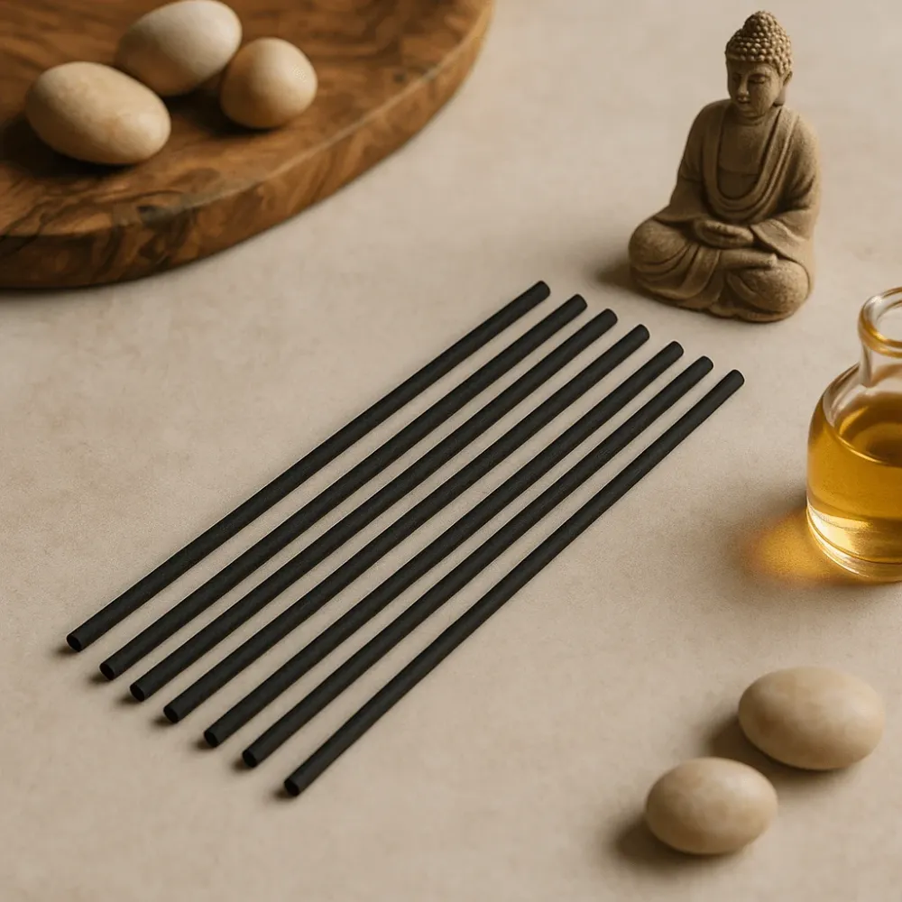 Rør Diffuser Pinde Sort Fiber 25cm, 250 Pakke