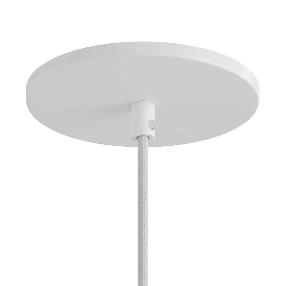 Roset Til 1 Lampe Ø12 Mat Hvid Smal