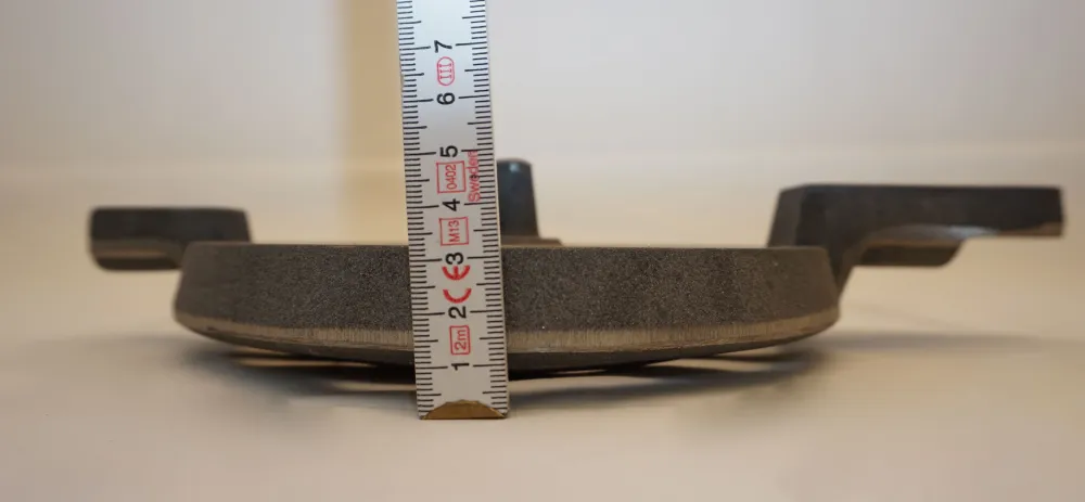 Rüttel rist omkring 19,5 cm støbt rustovnstativ