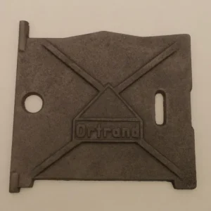 Stehrost 18,5x19cm, indre dør til Ortrand Kachelofen