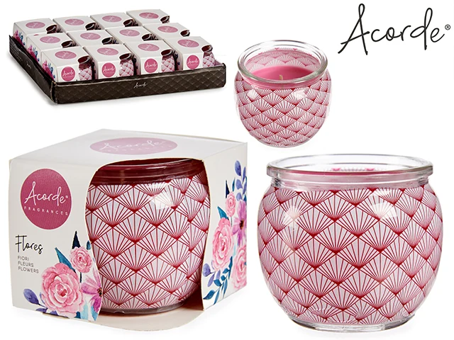 Acorde Duftlys I Glas - Blomst Aroma