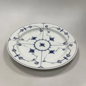 Royal Copenhagen Musselmalet Riflet Rundt Fad No 108
