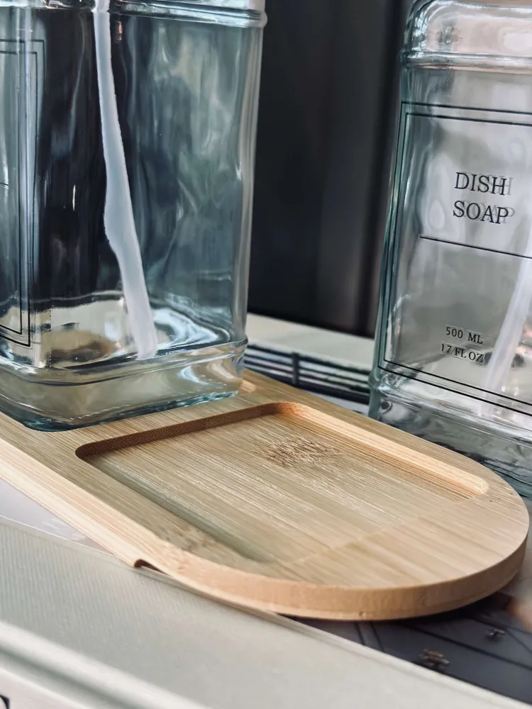 Sæbedispenser 2stk. med bakke - Klar