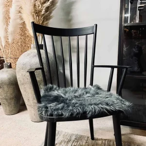 Sædehynde Tilbudspakke / 4 stk – Imiteret pels – Dark Grey