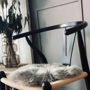 Sædeskind Ø 33cm - Mocca lammeskind