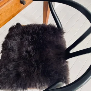Sædeskind 40x40 cm - Dark brown