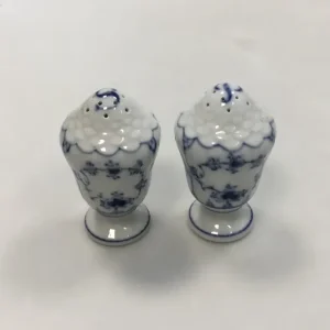 Royal Copenhagen Musselmalet Riflet Salt- og Pebersæt No. 467/480