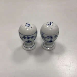 Royal Copenhagen Musselmalet Riflet Salt - og Pebersæt No. 189/2009