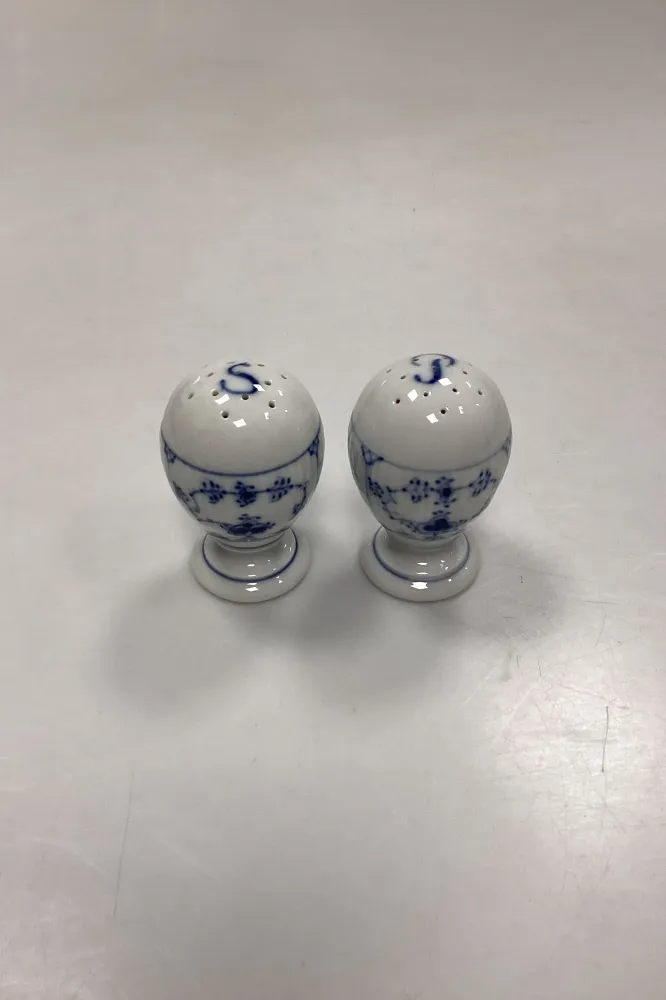 Royal Copenhagen Musselmalet Riflet Salt - og Pebersæt No. 189/2009