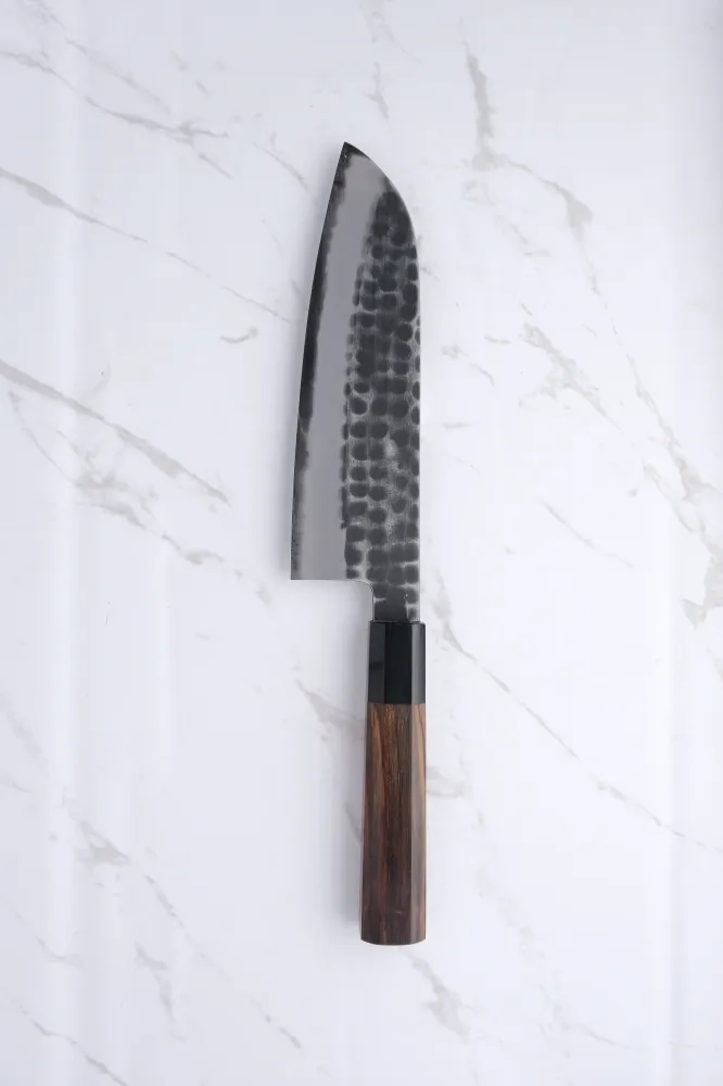 Mutsumi Hinoura Ajikataya Shirogami #2 - 180 mm Santoku