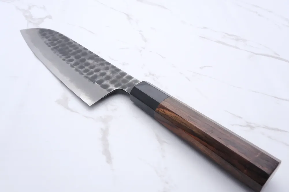Mutsumi Hinoura Ajikataya Shirogami #2 - 180 mm Santoku