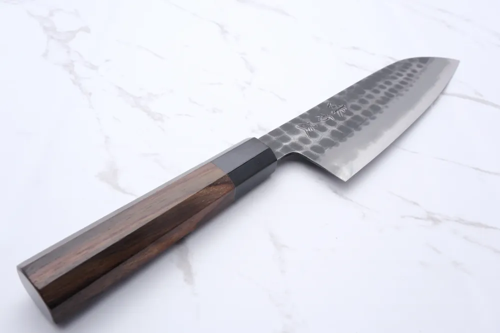 Mutsumi Hinoura Ajikataya Shirogami #2 - 180 mm Santoku