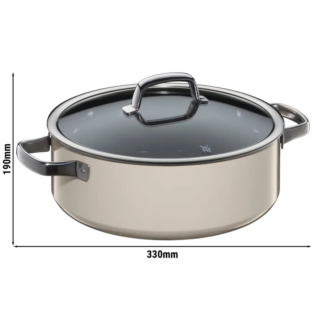 WMF | Fusiontec Mineral - Stegegryde - Ø 280mm - inkl. glaslåg - Macadamia