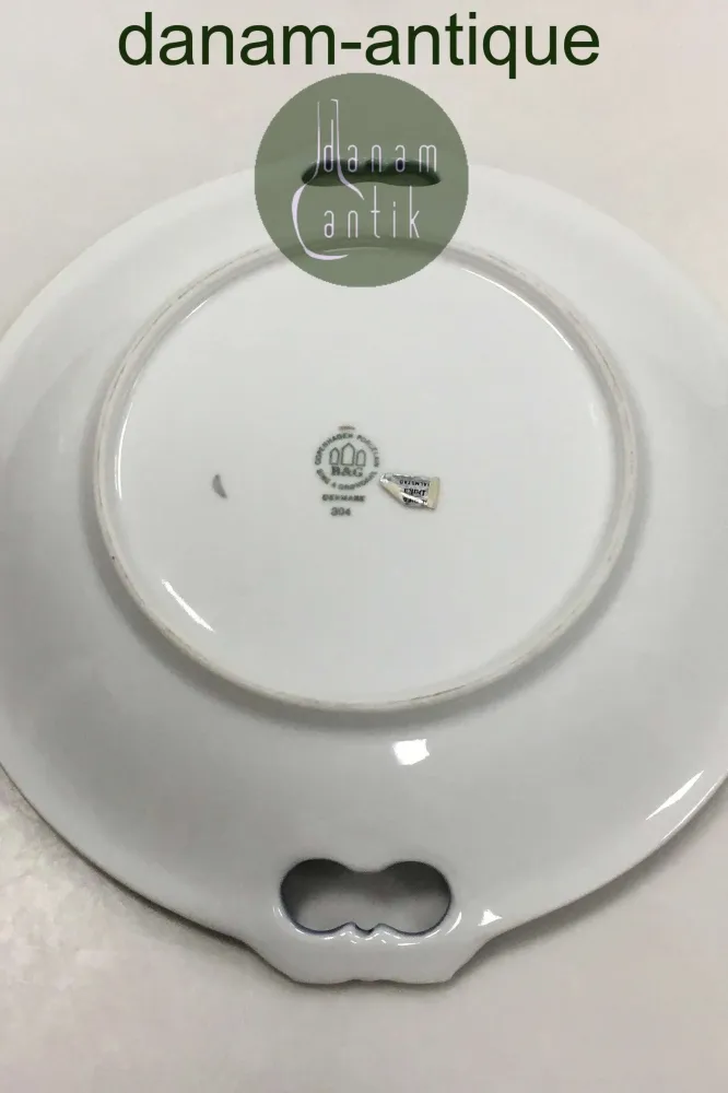 Bing og Grøndahl Måge med Guld Serveringsfad No. 304/101