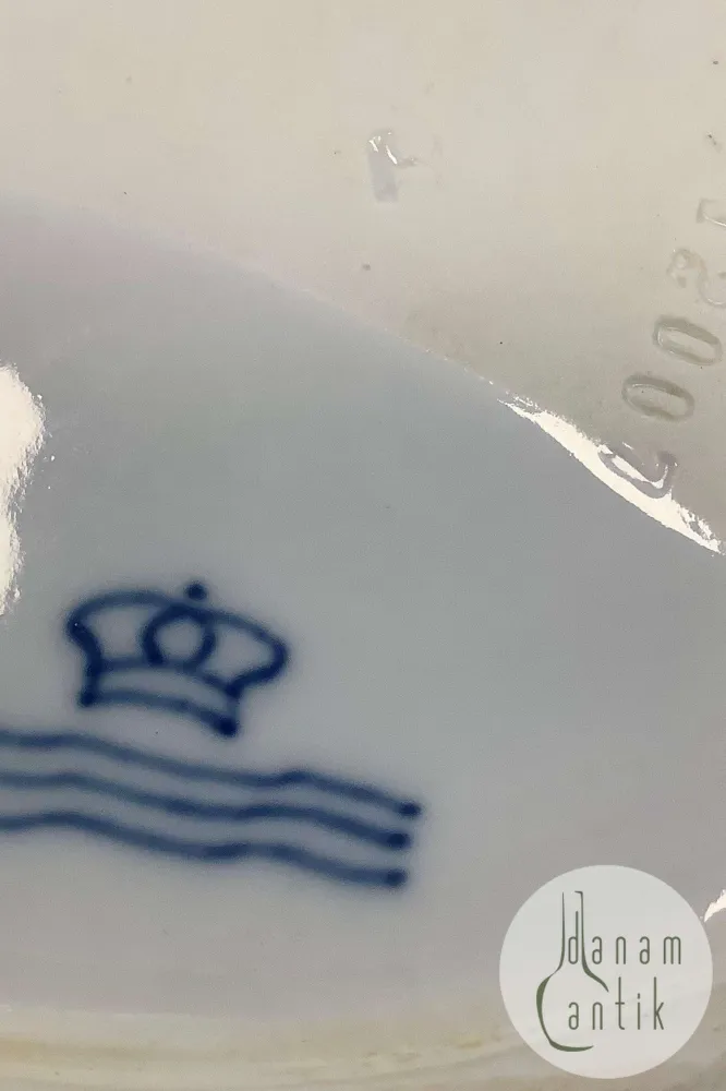 Royal Copenhagen Juliane Marie, hvid Oval Serveringsfad No 12007