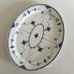Royal Copenhagen Musselmalet Halvblonde Ovalt Fladt Fad No 642