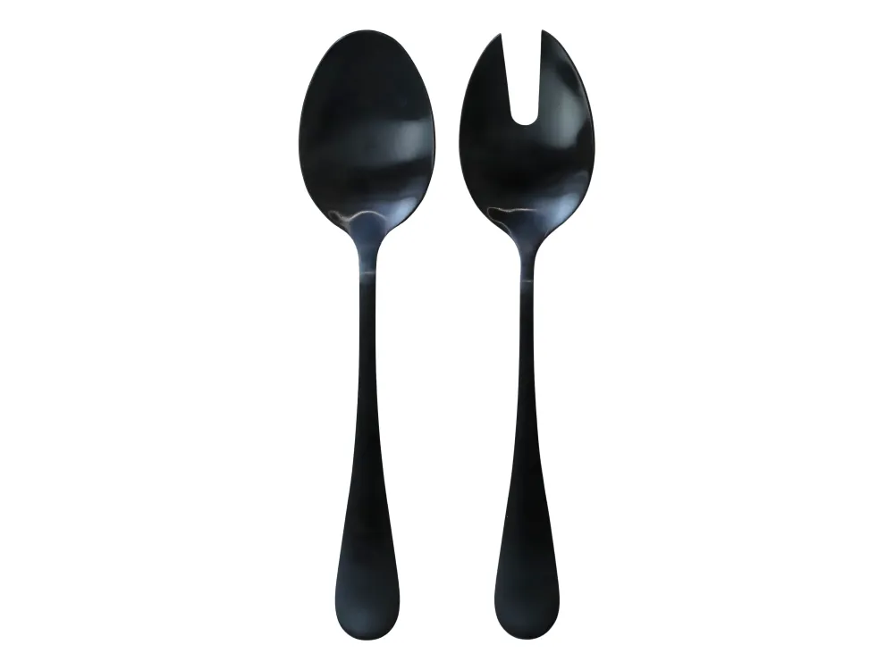 Chic Antique - Nordique Salatbestik, Sæt af 2, L24 cm, Ebony