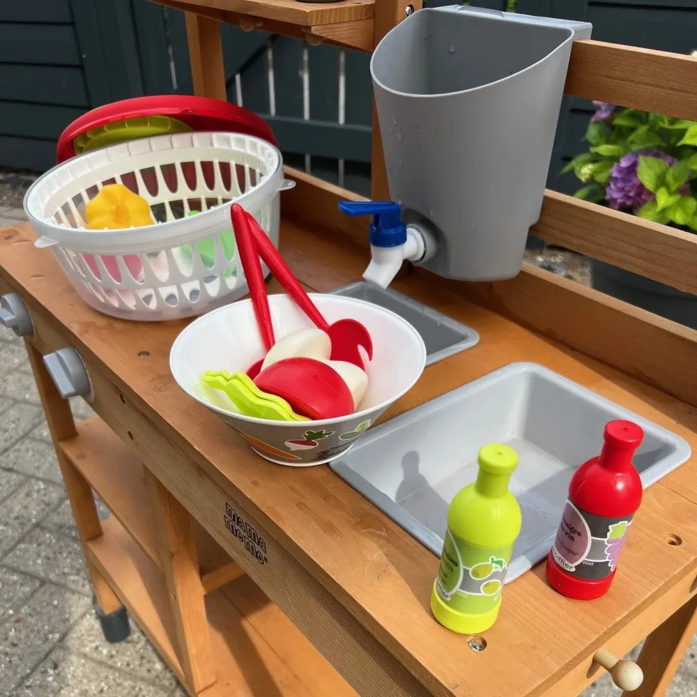 Ecoiffier Legemad – Salatsæt med tilbehør – 21 dele