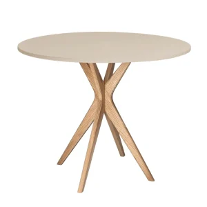 JUBI Rundt spisebord diam. 80cm Brown Ecru