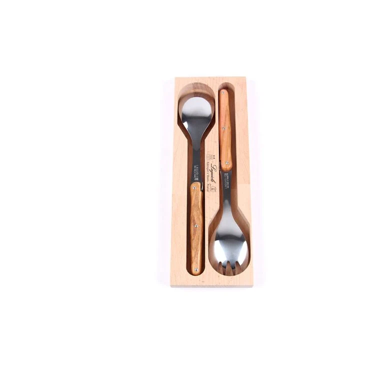 Laguiole Salatsæt i Oliventræ - Olive Wood