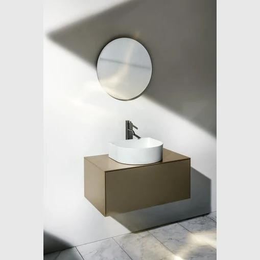 LAUFEN SONAR Håndvask med hanehul. Slebet underside - 410x420x170mm - snow porcelæn