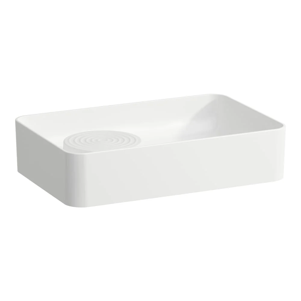 LAUFEN VAL Bowlevask uden hanehul, med semi-wet område - 550x360x145mm - pearl porcelæn