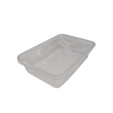 Plastbakke Nudelbakke 500ml 120x175x40mm med låg til microovn Klar,250 stk/krt