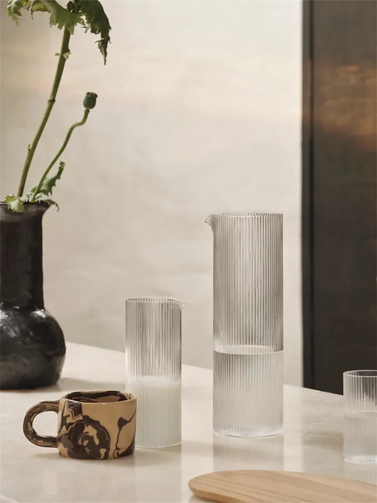 Ripple Water Jug - Tydelig