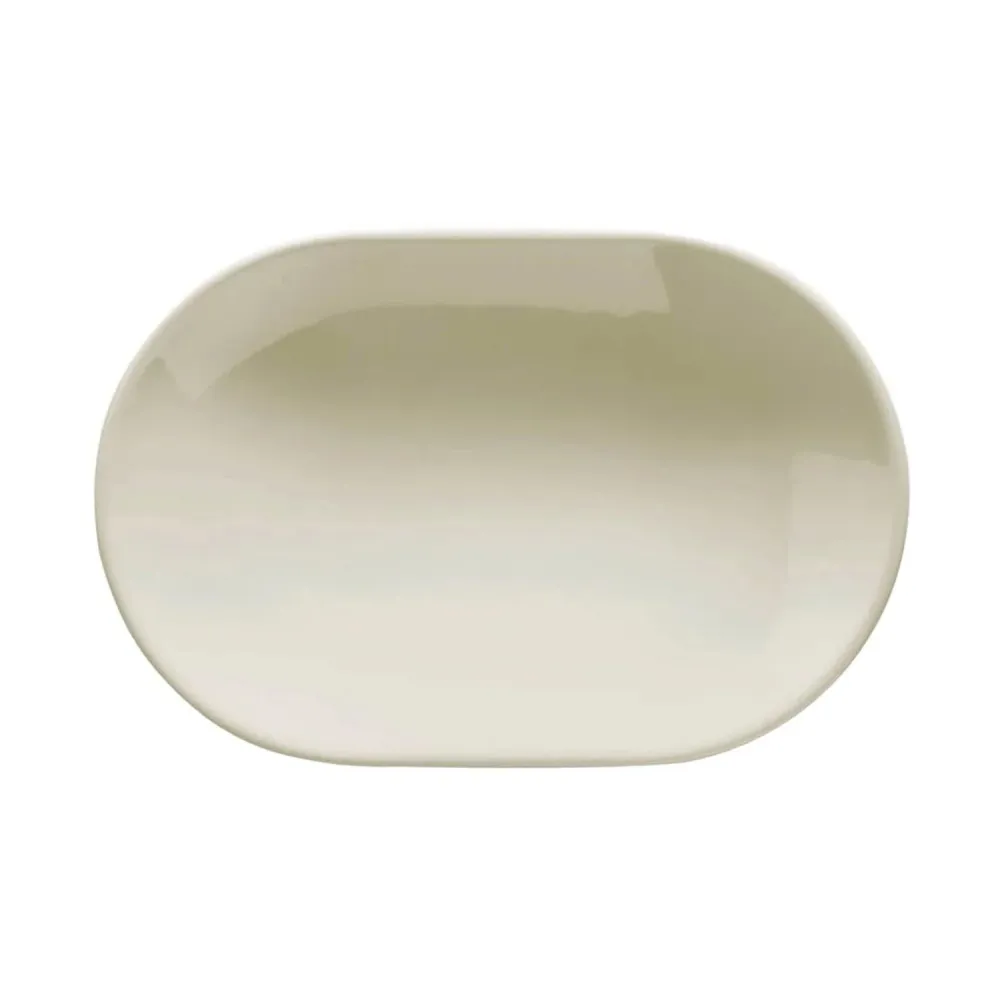 (24 stk.) TEOS - Fad/tallerken - oval - Længde: 320 mm - Creme