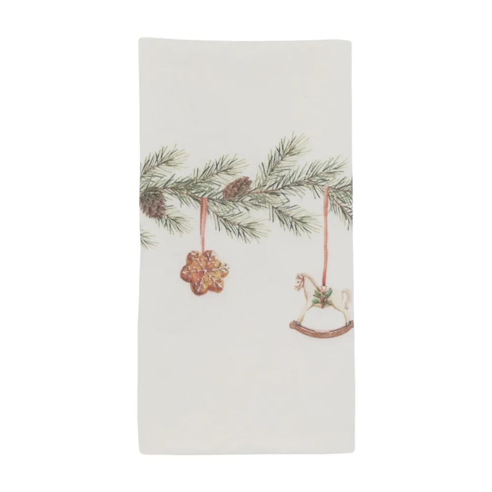 Jule stofserviet med ranke - Chic Antique