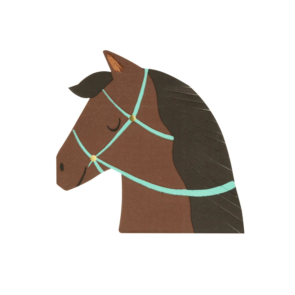 Meri Meri servietter, Horse, Str. S - 16 stk.