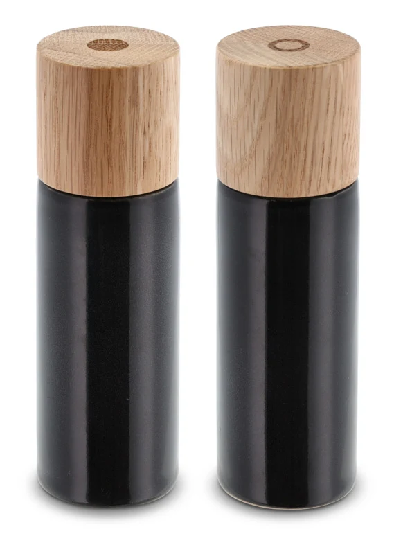 Bitz salt- og peberkværnsæt - onyx - 17 cm