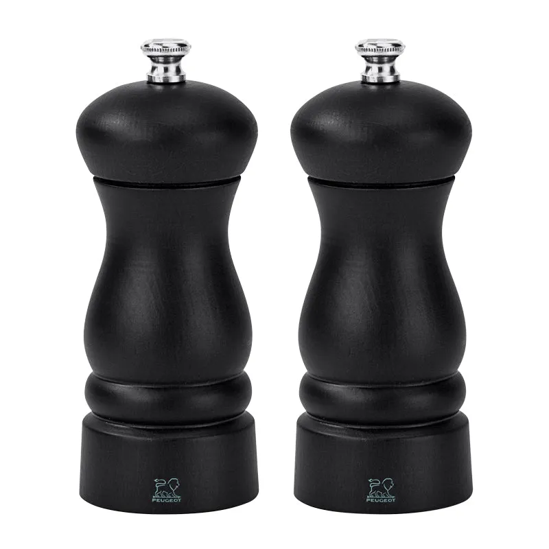 Peugeot Clermont salt- og peberkværnsæt 13 cm ebony