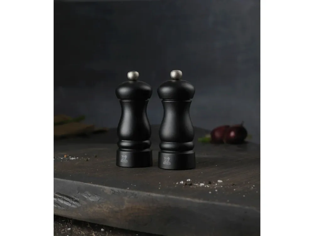 Peugeot Clermont Salt- og peberkværnsæt 13 cm Mat onyx