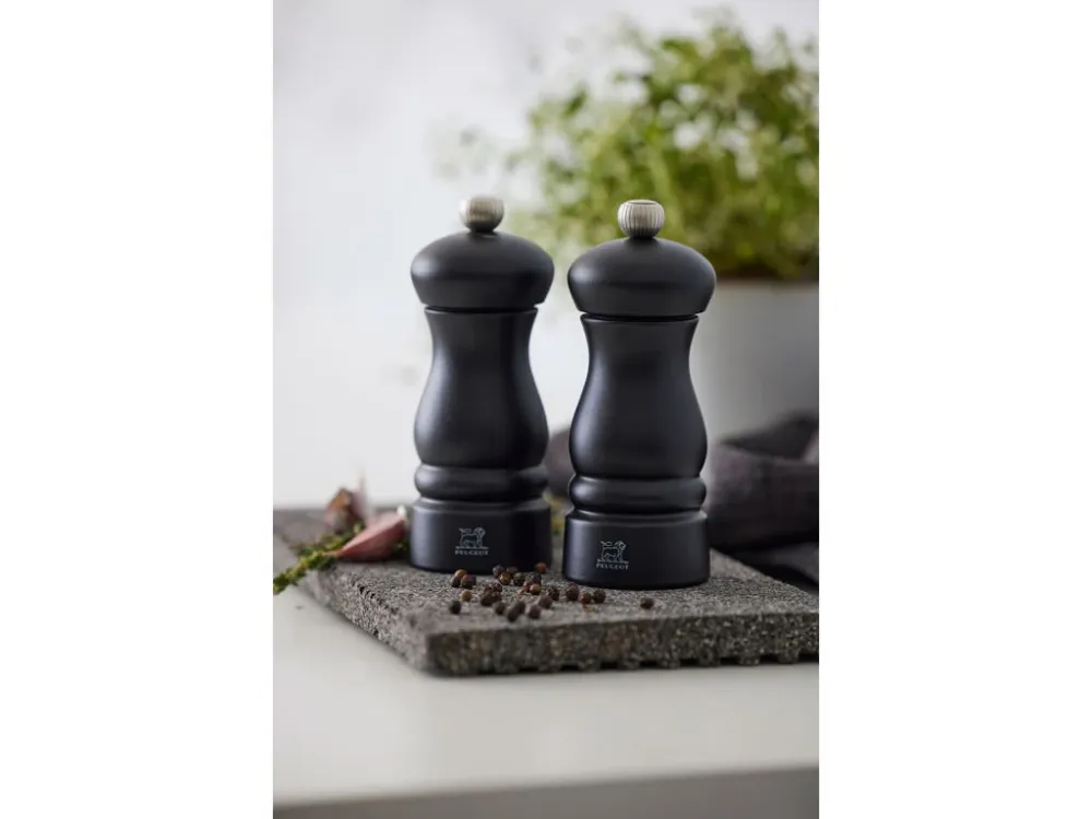 Peugeot Clermont Salt- og peberkværnsæt 13 cm Mat onyx