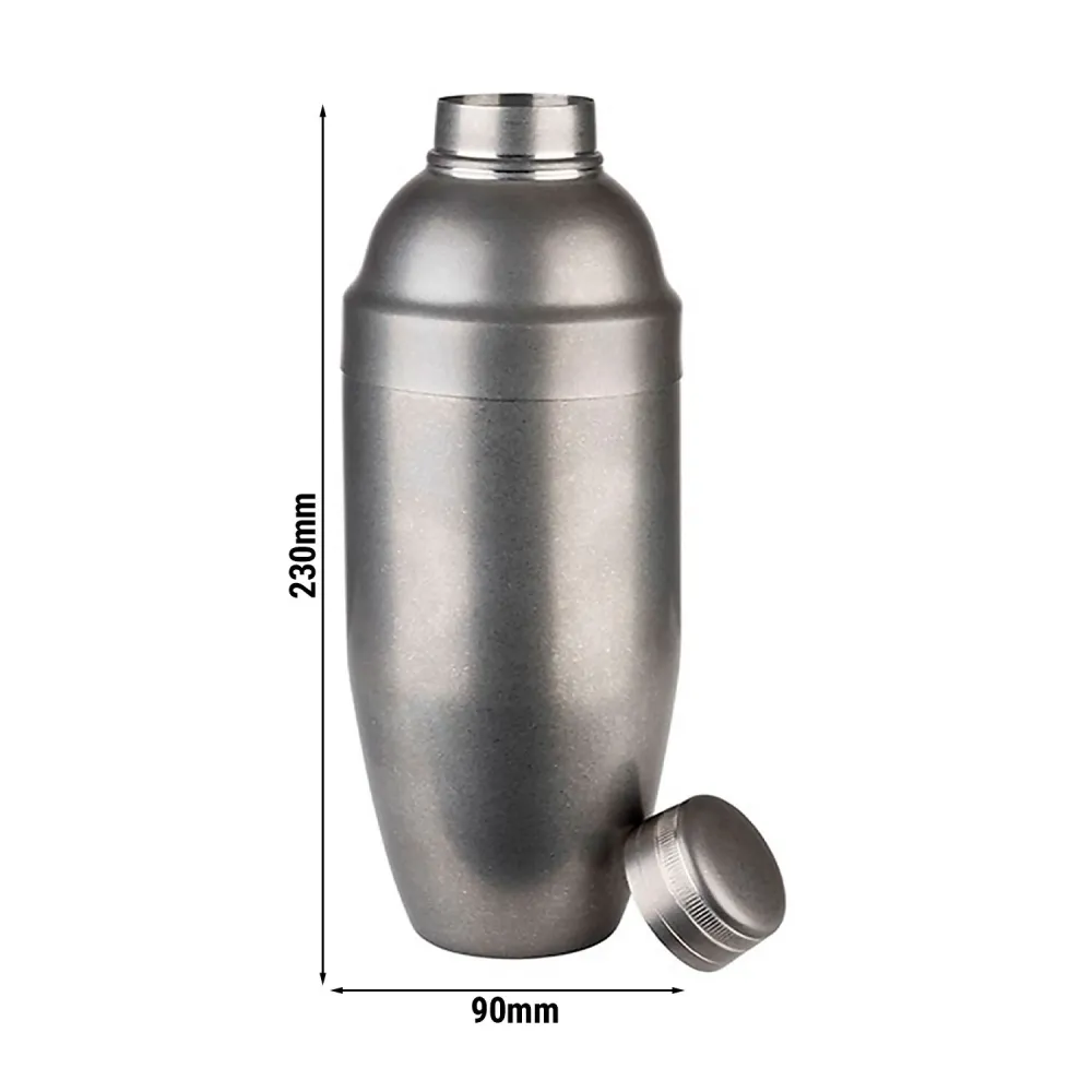 (6 stk.) Shaker - ARCHETYPAL - 3-delt sæt - rustfrit stål - 0,7 Liter