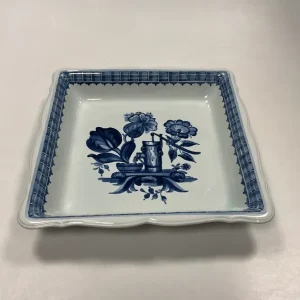 Blå Aluminia Firkantet Frugtskål No. 3087 / 1198